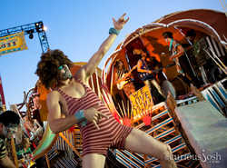 Jade works out the air guitar licks...
