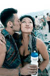 Smooch to the cheek