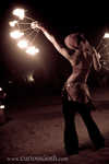 You put your left fire-fan in... you take your left fire-fan out...