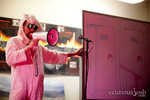 Always listen to the bunny with the megaphone