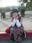 Caylee on a corner