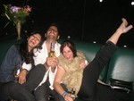 after the show... they're all jazzed up :)