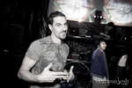 Jaques at the center of his party in Juicy's Warehouse