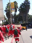 santa going to the beach :)