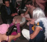 Everyone joins in when Patricio plays